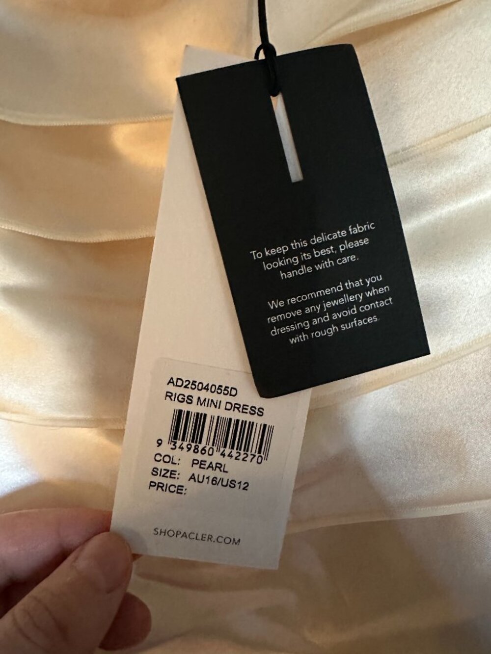 Rigs Tiered Satin Minidress - Picture 9 of 10